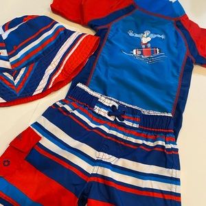Swimsuit outfit boys / sun protection